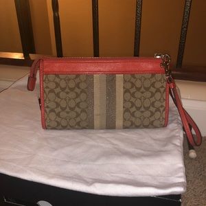Large Coach wristlet